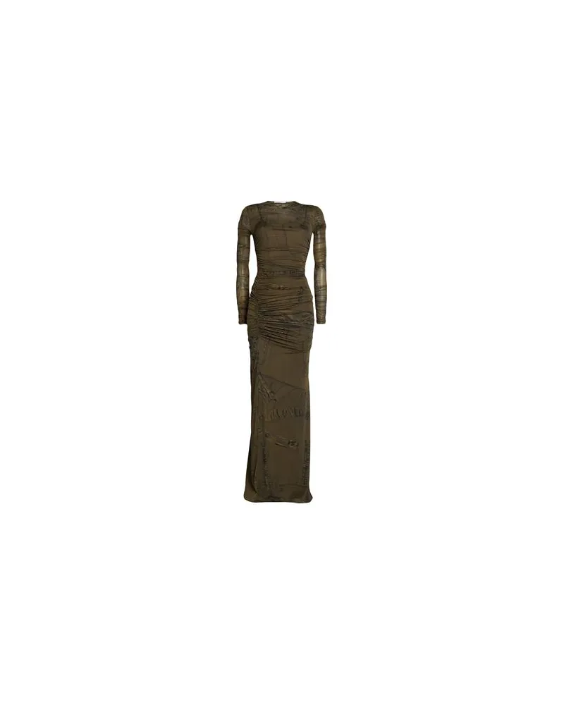 Blumarine KLEIDER - Maxi-Kleiderauf YOOX.COM Militärgrün