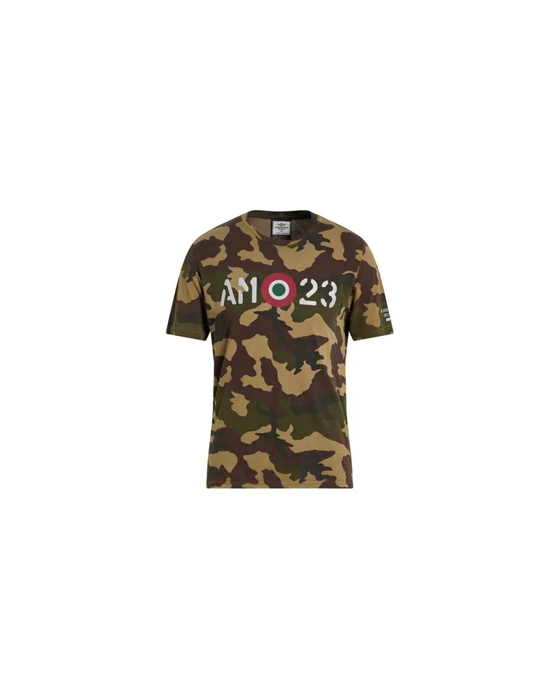 Aeronautica Militare TOPS - T-shirtsauf YOOX.COM Militärgrün