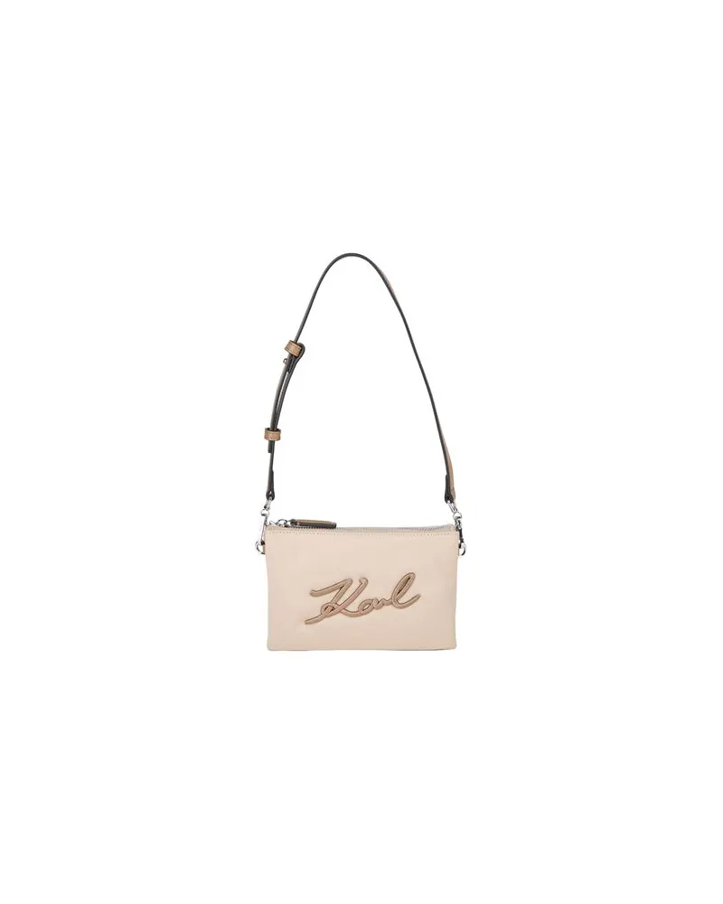 Karl Lagerfeld TASCHEN - Schultertaschenauf YOOX.COM Beige
