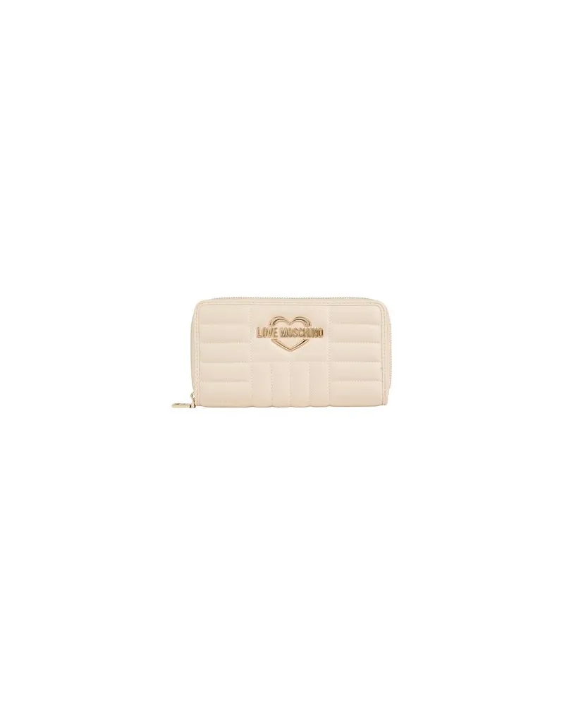 Moschino Kleinlederwaren - Brieftaschenauf YOOX.COM Elfenbein