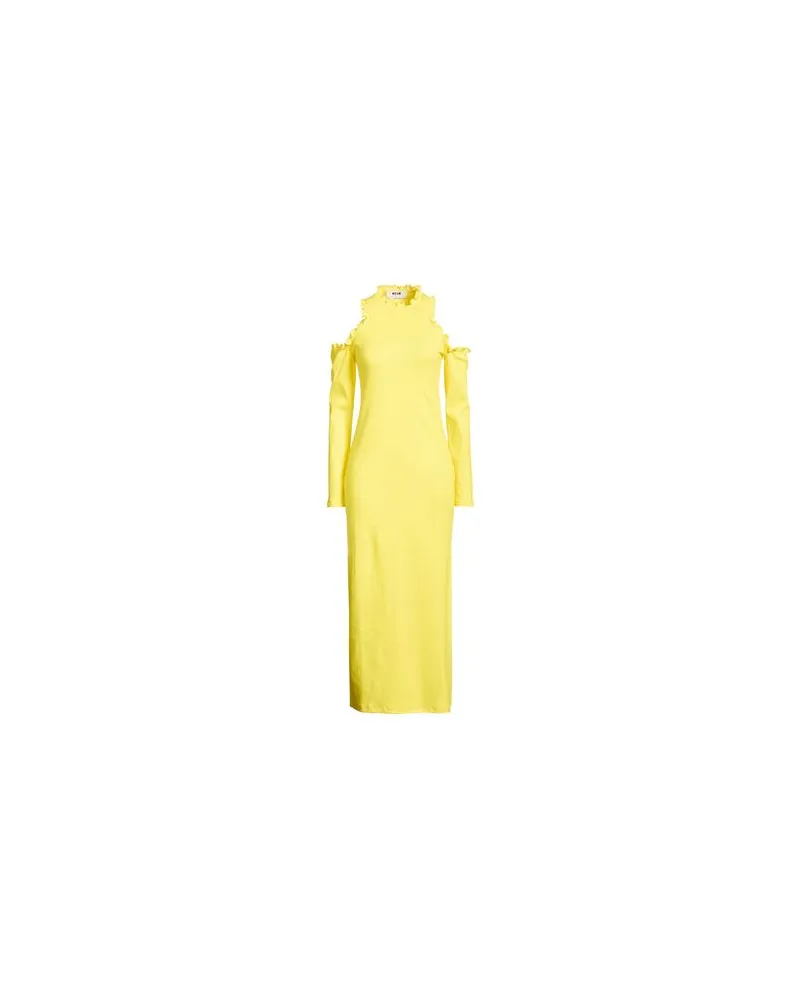 MSGM KLEIDER - Maxi-Kleiderauf YOOX.COM Gelb