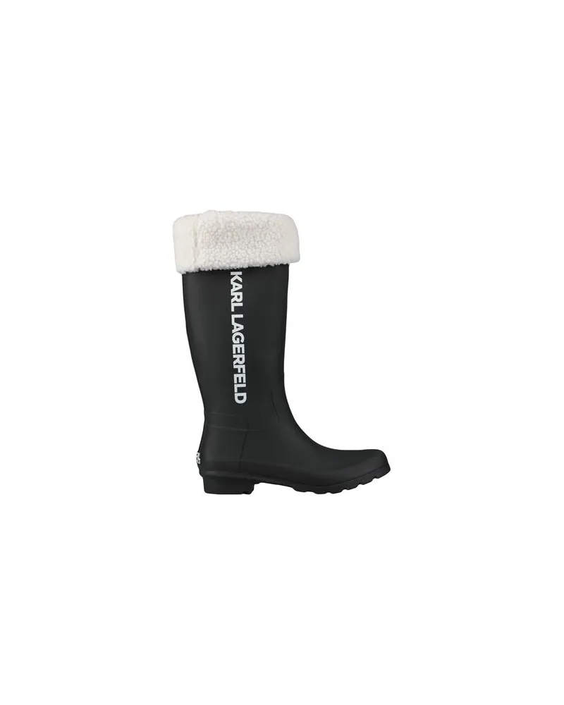 Karl Lagerfeld KALOSH KARL HI CUFF BOOT  - SCHUHE - Stiefelauf YOOX.COM Schwarz
