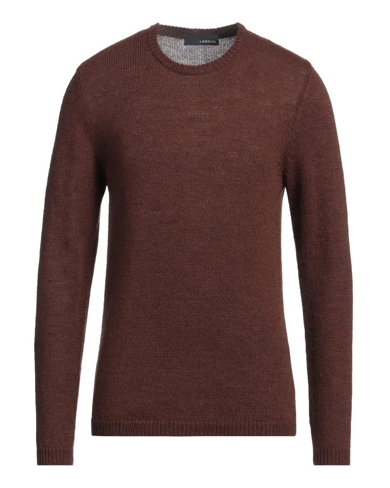 LARDINI Pullover Dunkelbraun