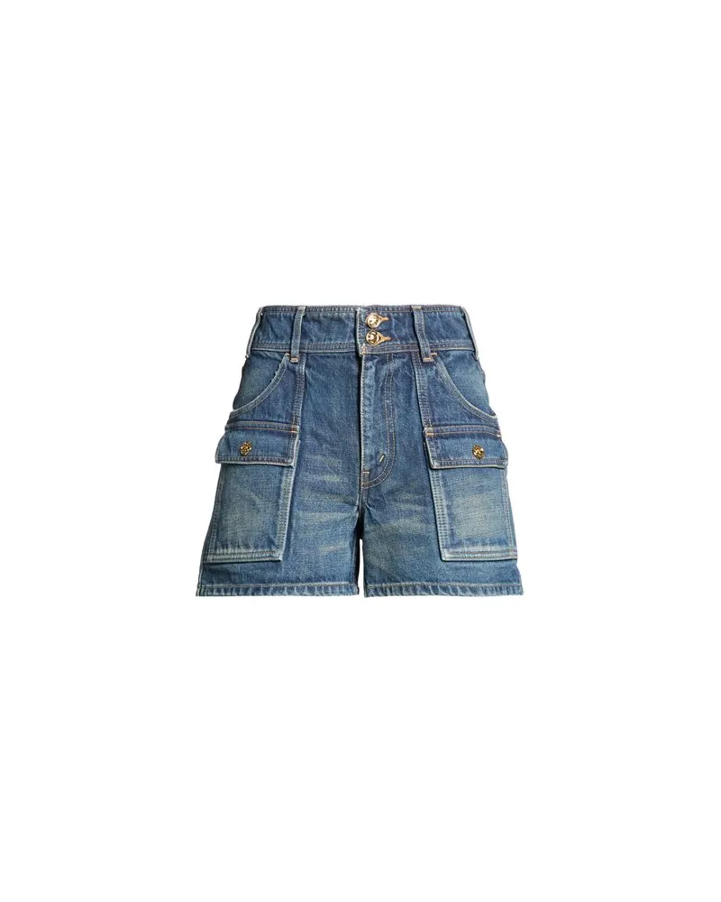 Celine HOSEN & RÖCKE - Jeansshortsauf YOOX.COM Blau