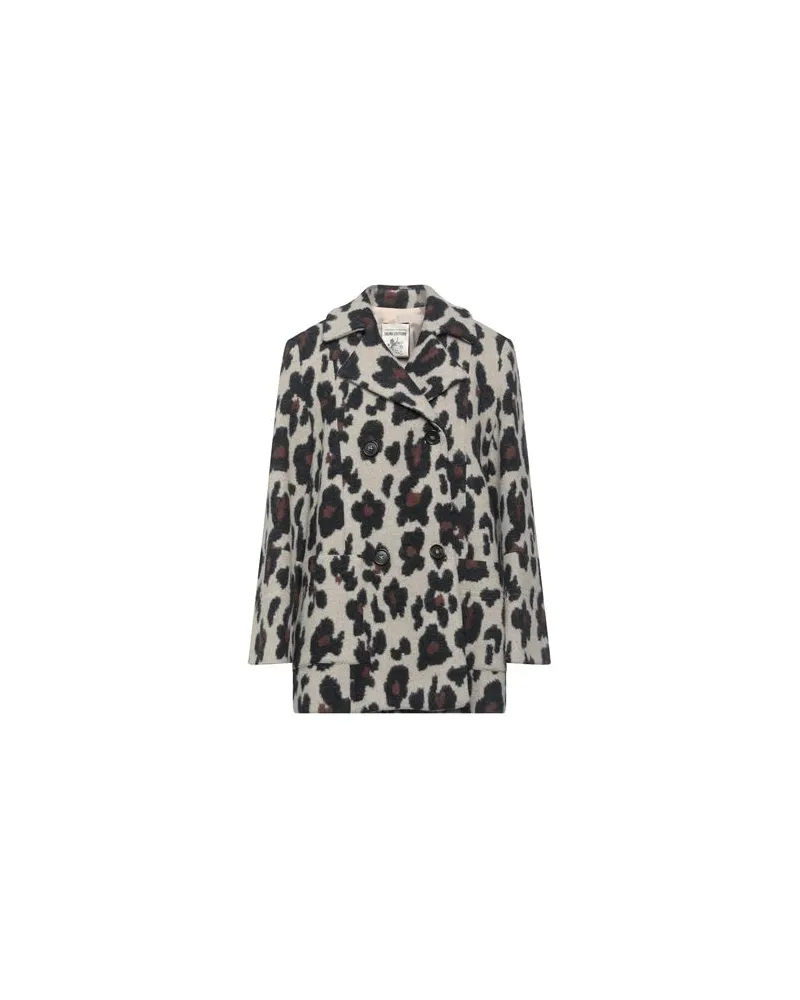 Semicouture JACKEN & MÄNTEL - Mäntelauf YOOX.COM Hellgrau