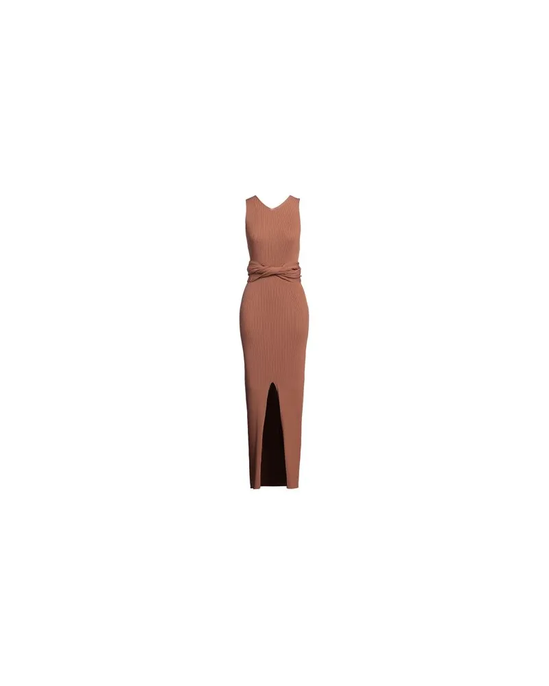 Nanushka KLEIDER - Maxi-Kleiderauf YOOX.COM Braun