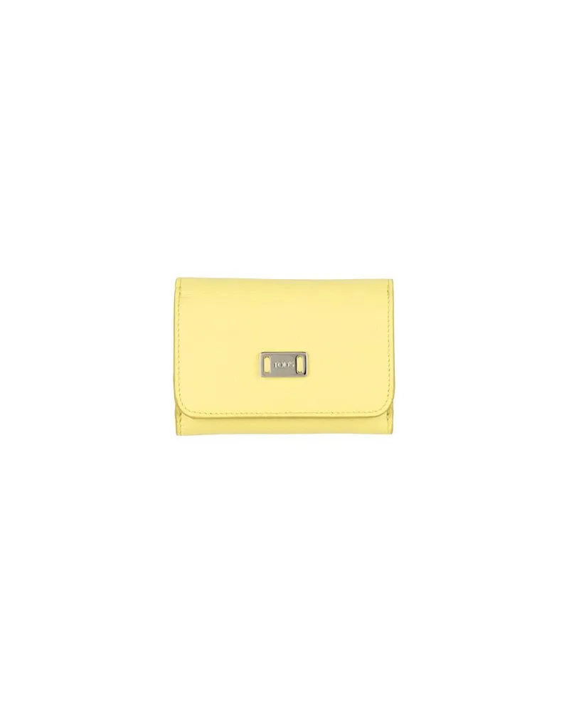 TOD'S Kleinlederwaren - Brieftaschenauf YOOX.COM Pastellgelb