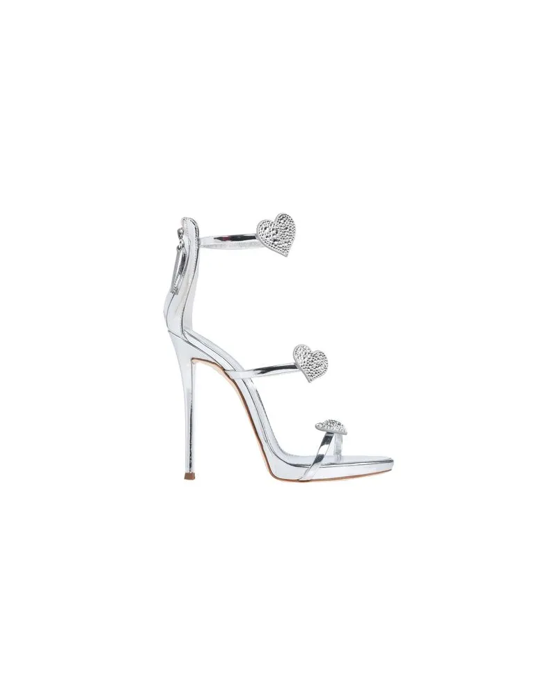 Giuseppe Zanotti SCHUHE - Sandalenauf YOOX.COM Silber