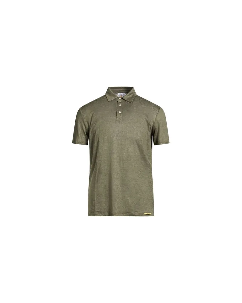 DISTRETTO12 TOPS - Poloshirtsauf YOOX.COM Militärgrün