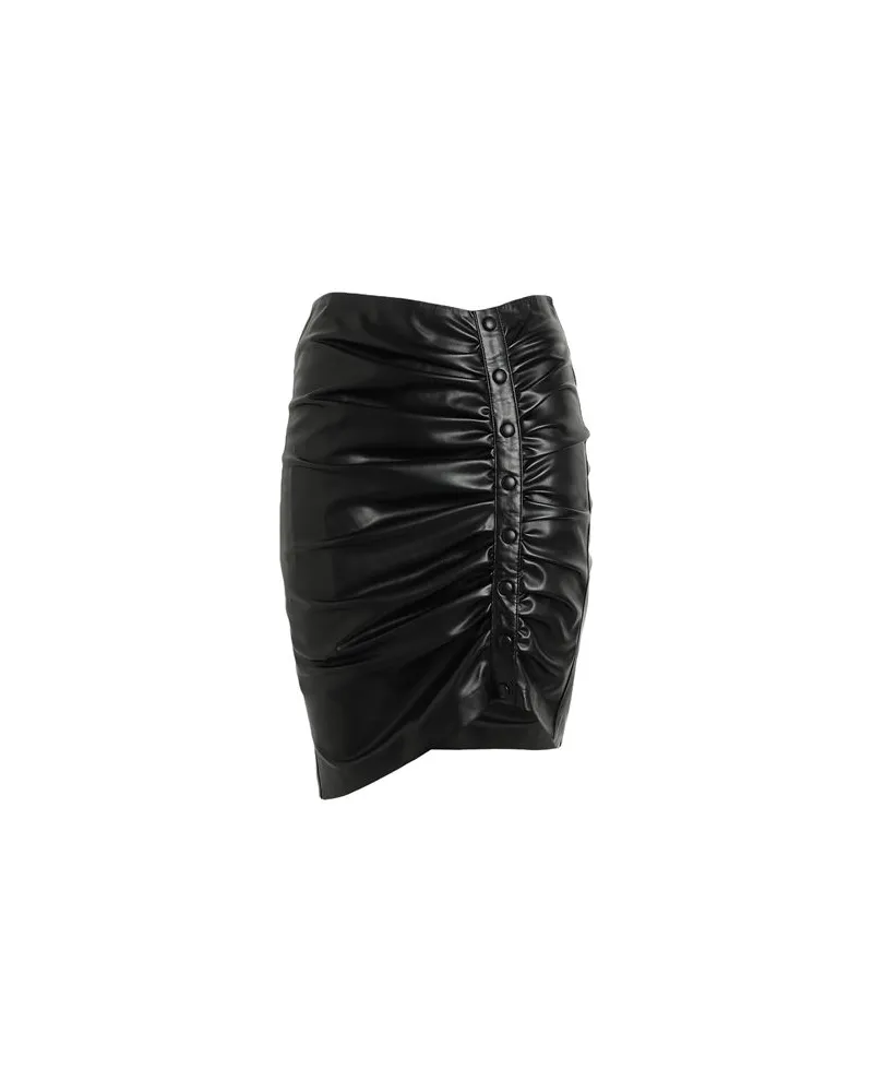 Karl Lagerfeld FAUX LEATHER SKIRT - HOSEN & RÖCKE - Miniröckeauf YOOX.COM Schwarz