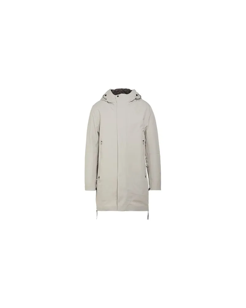 KRAKATAU JACKEN & MÄNTEL - Mäntelauf YOOX.COM Hellgrau