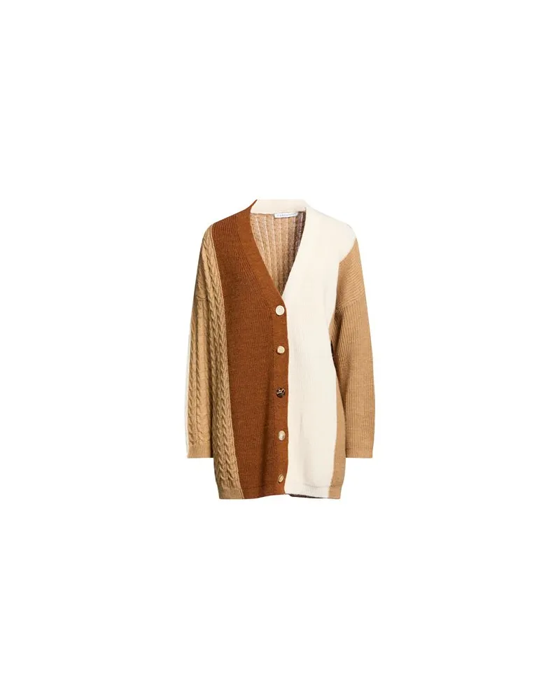 Caractère STRICKWAREN - Strickjackenauf YOOX.COM Beige