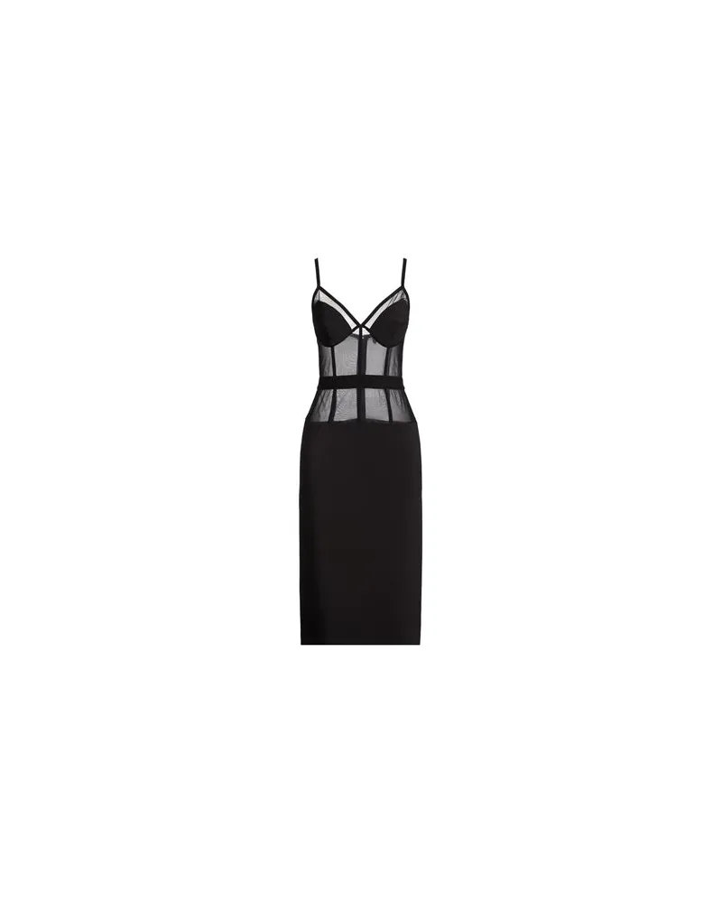 Elisabetta Franchi KLEIDER - Midi-Kleiderauf YOOX.COM Schwarz