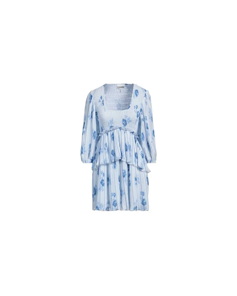 Ganni KLEIDER - Mini-Kleiderauf YOOX.COM Himmelblau