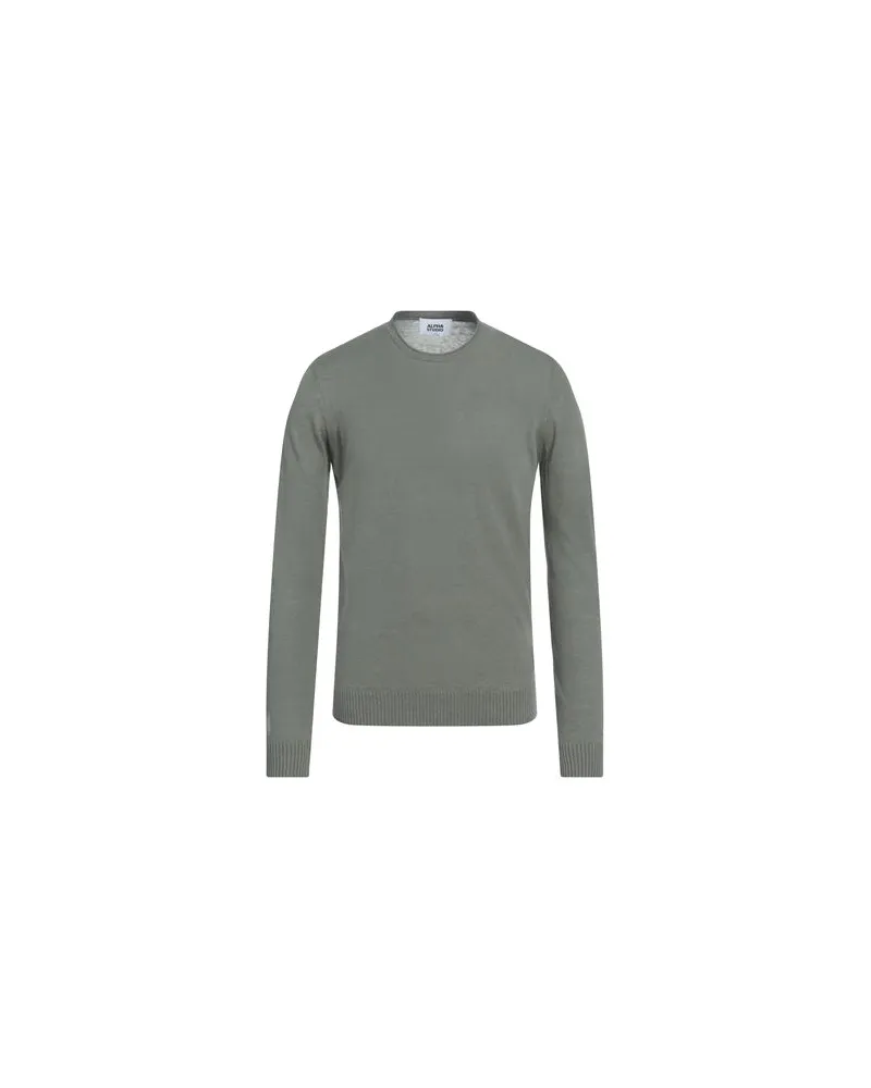 Alpha Studio STRICKWAREN - Pulloverauf YOOX.COM Militärgrün