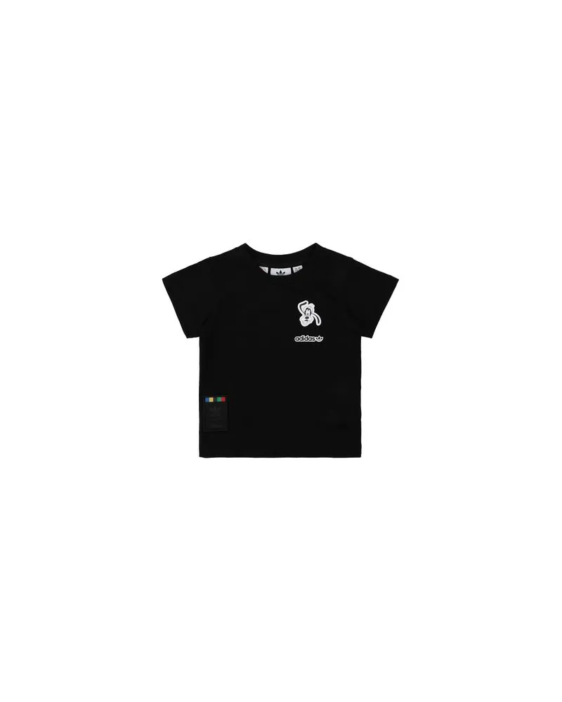 adidas GOOFY TEE   - TOPS - T-shirtsauf YOOX.COM Schwarz