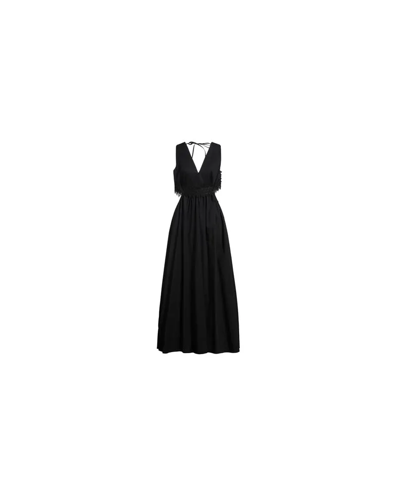 Twin-Set KLEIDER - Maxi-Kleiderauf YOOX.COM Schwarz