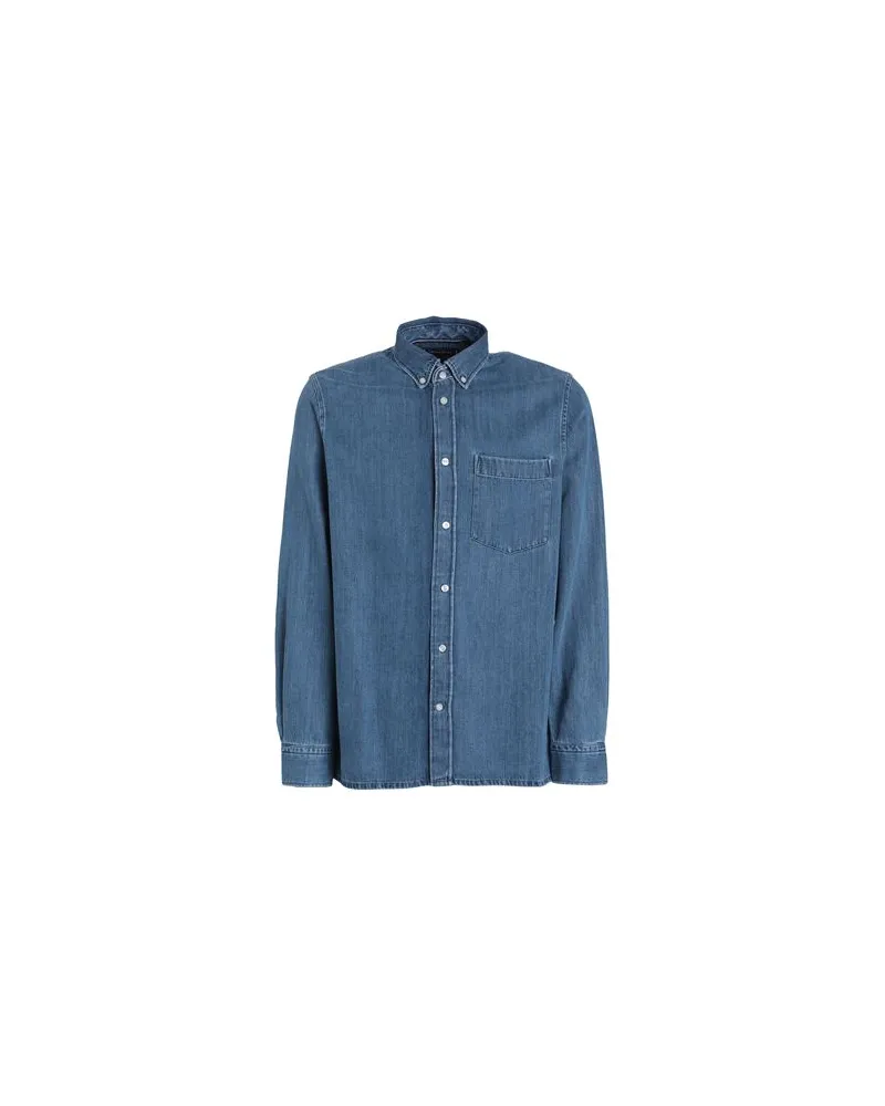Tommy Hilfiger TOPS - Jeanshemdenauf YOOX.COM Blau
