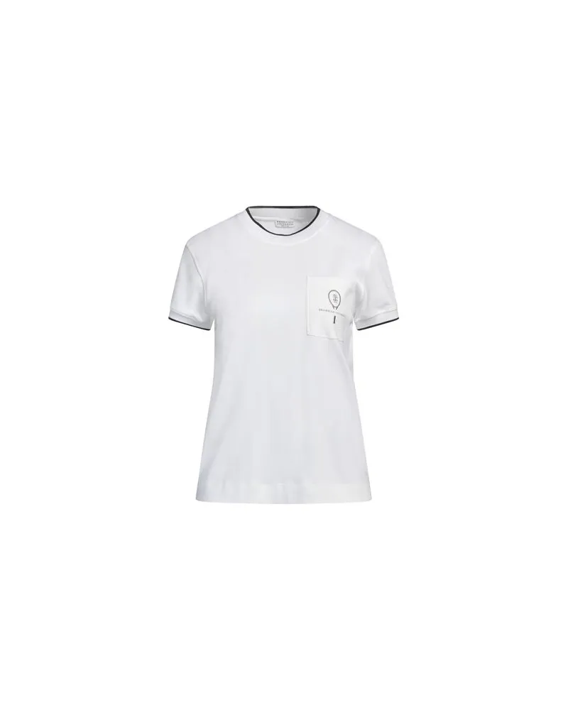 Brunello Cucinelli TOPS - T-shirtsauf YOOX.COM Weiß