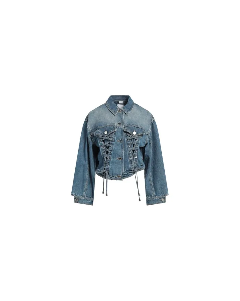 Pinko JACKEN & MÄNTEL - Jeansjacken/Mäntelauf YOOX.COM Blau