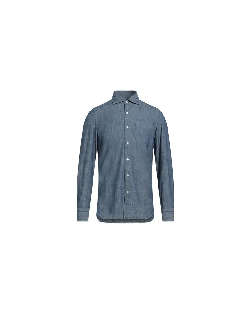 Finamore 1925 TOPS - Jeanshemdenauf YOOX.COM Blau