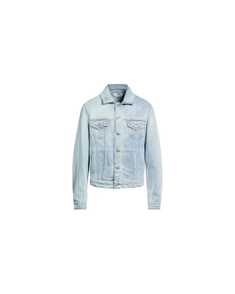 MSGM JACKEN & MÄNTEL - Jeansjacken/Mäntelauf YOOX.COM Blau
