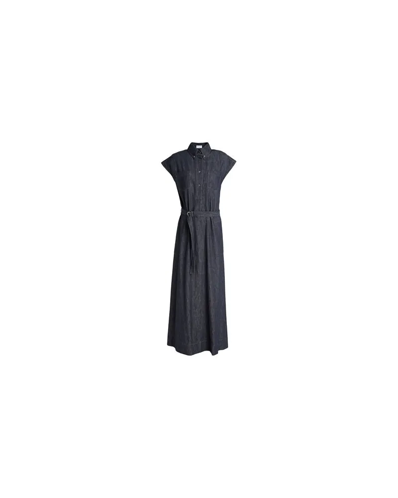 Brunello Cucinelli KLEIDER - Maxi-Kleiderauf YOOX.COM Blau