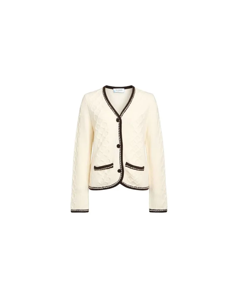 Blumarine STRICKWAREN - Strickjackenauf YOOX.COM Cremeweiß
