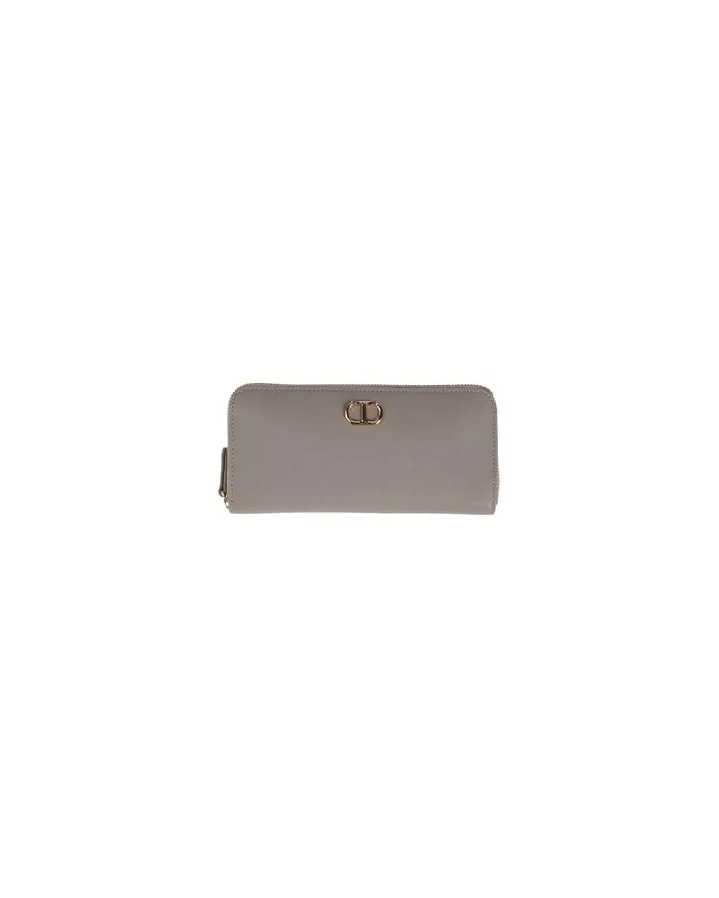 Twin-Set Kleinlederwaren - Brieftaschenauf YOOX.COM Grau