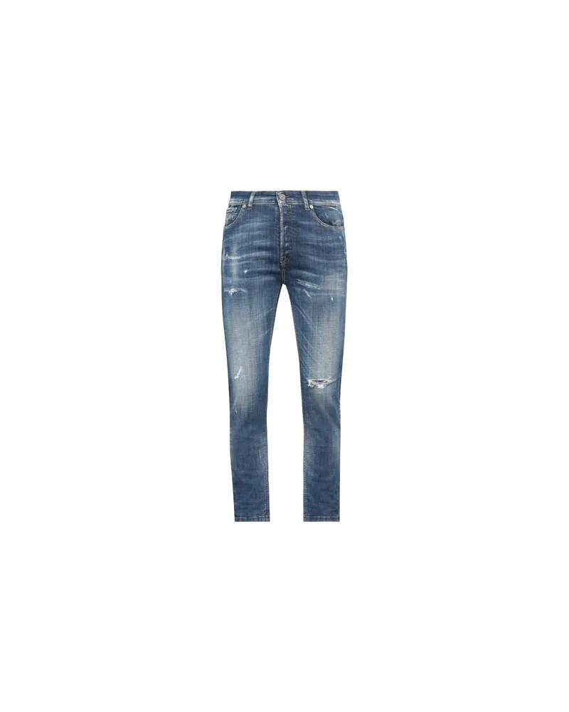PMDS PREMIUM MOOD DENIM SUPERIOR HOSEN & RÖCKE - Jeanshosenauf YOOX.COM Blau