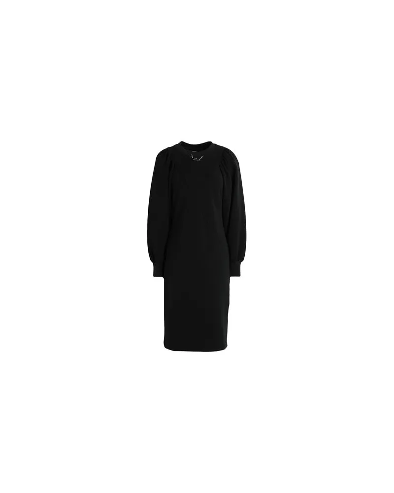 Karl Lagerfeld DOUBLE JERSEY DRESS - KLEIDER - Midi-Kleiderauf YOOX.COM Schwarz