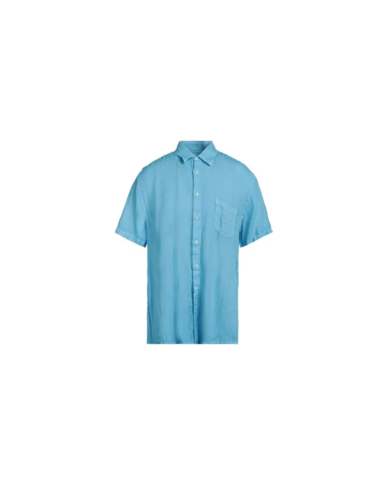 120% Lino TOPS - Hemdenauf YOOX.COM Azurblau