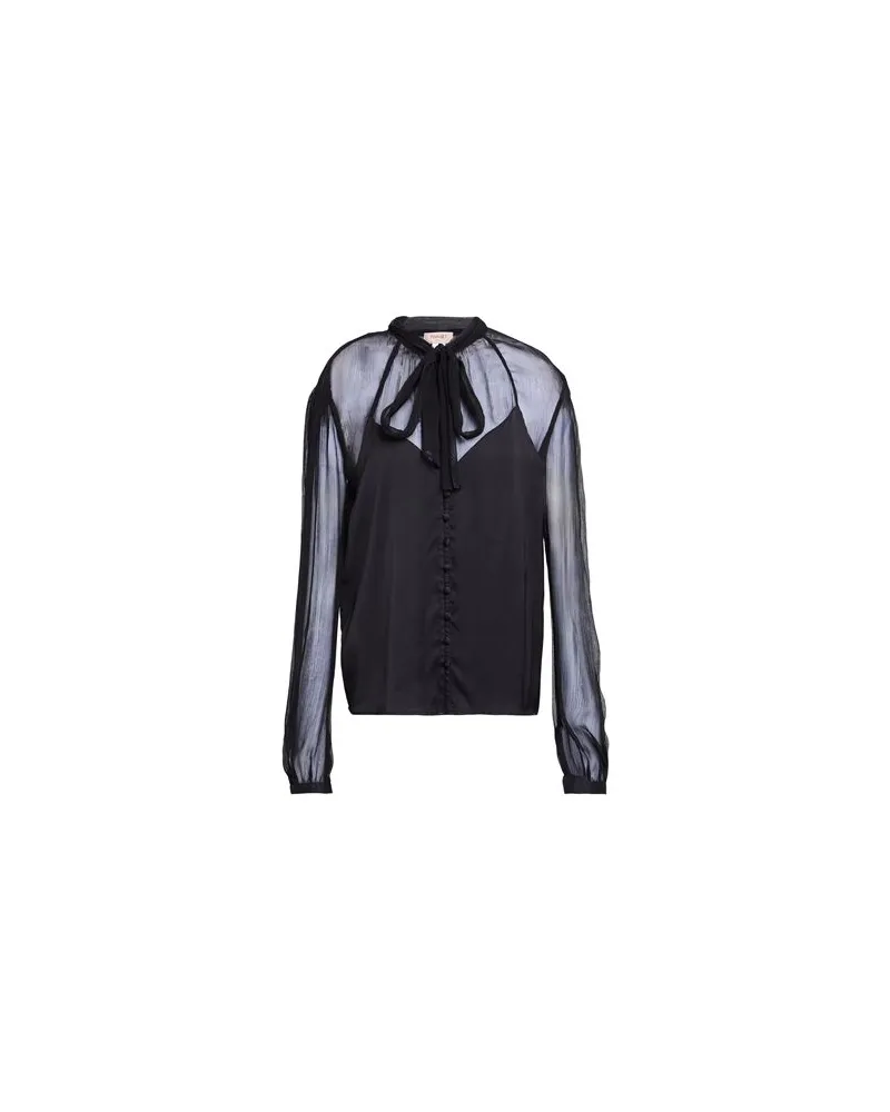 Twin-Set TOPS - Hemdenauf YOOX.COM Schwarz