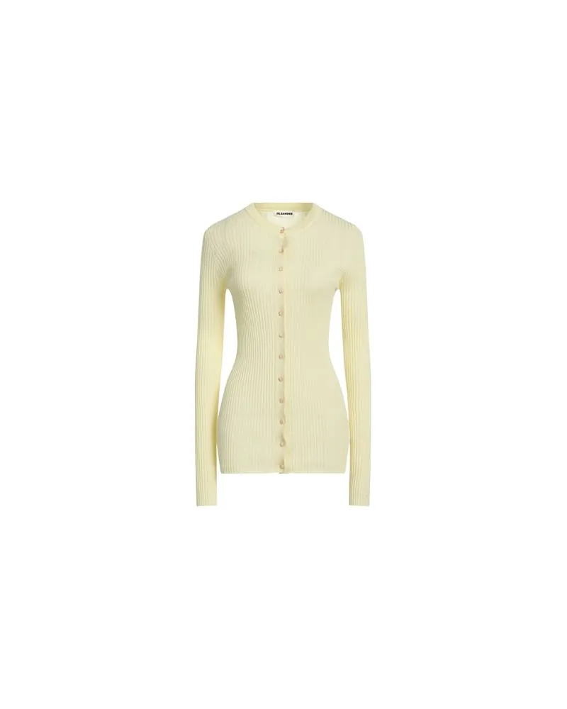 Jil Sander STRICKWAREN - Strickjackenauf YOOX.COM Pastellgelb
