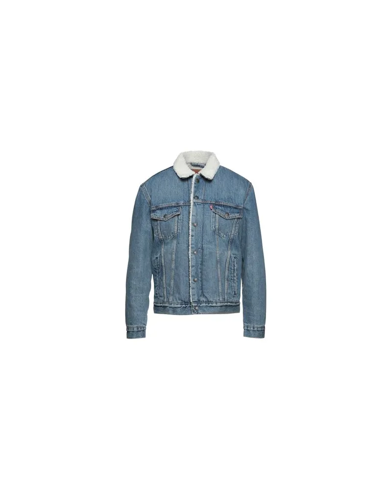 Levi's TYPE 3 SHERPA TRUCKER  - JACKEN & MÄNTEL - Jeansjacken/Mäntelauf YOOX.COM Blau
