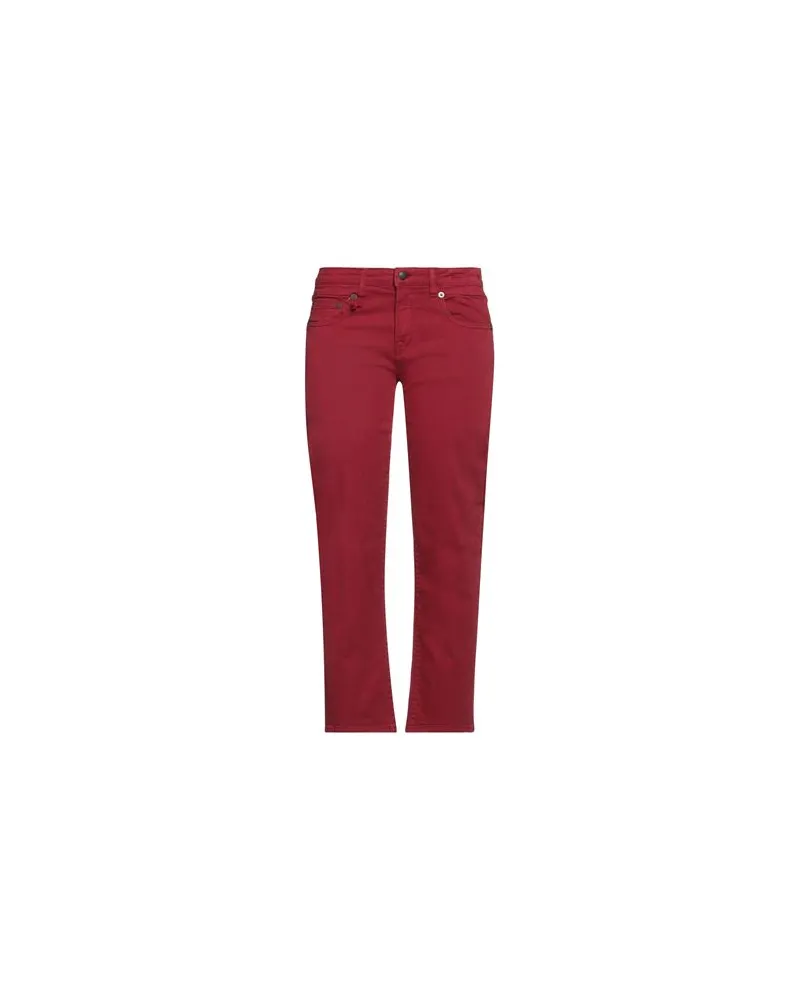 R13 HOSEN & RÖCKE - Jeanshosenauf YOOX.COM Ziegelrot