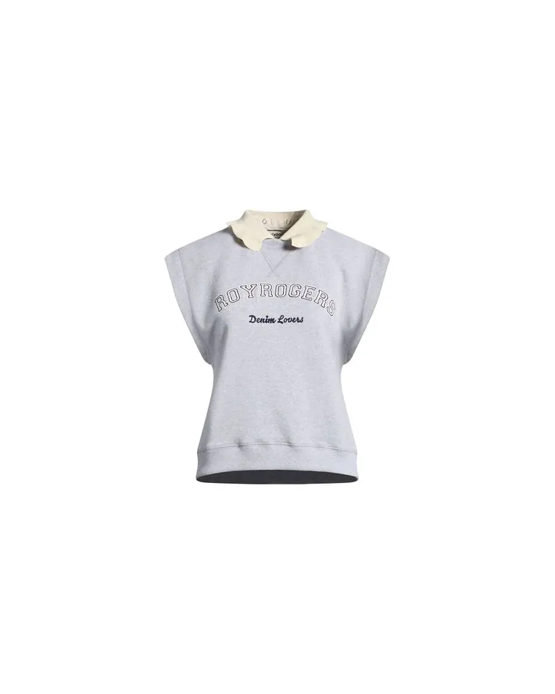 Roy Roger's ROŸ ROGER TOPS - Sweatshirtsauf YOOX.COM Hellgrau