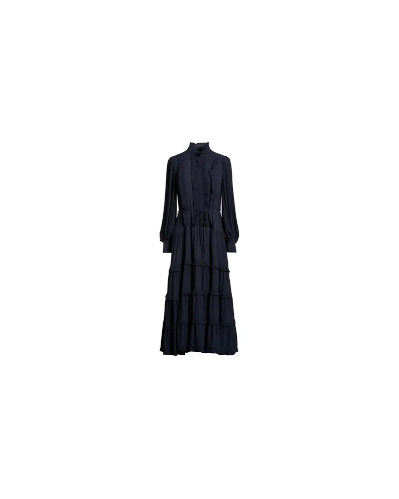 MEIMEIJ KLEIDER - Maxi-Kleiderauf YOOX.COM Nachtblau