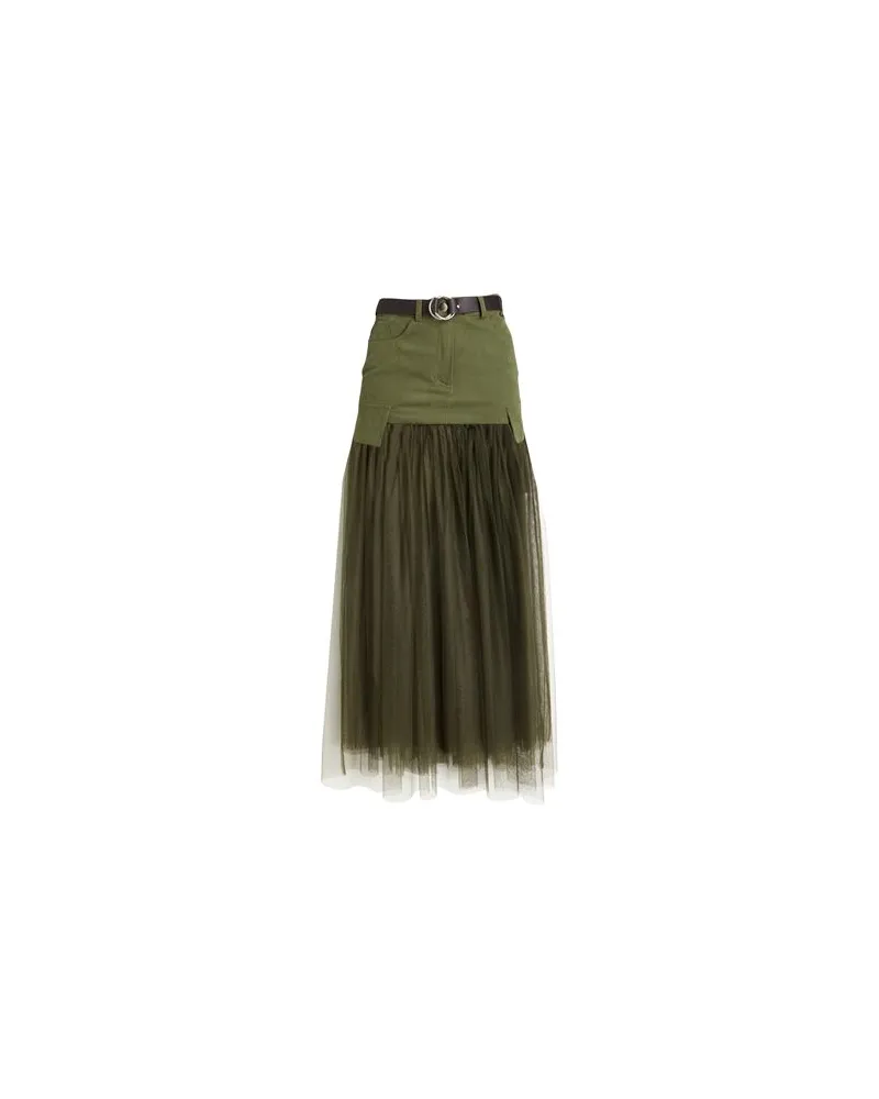 Dixie HOSEN & RÖCKE - Maxi-Röckeauf YOOX.COM Militärgrün