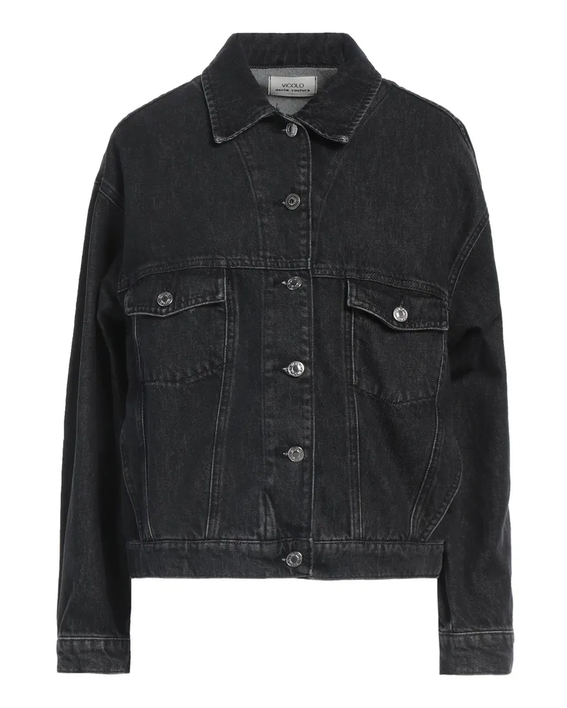 VICOLO Jeansjacke/-mantel Schwarz