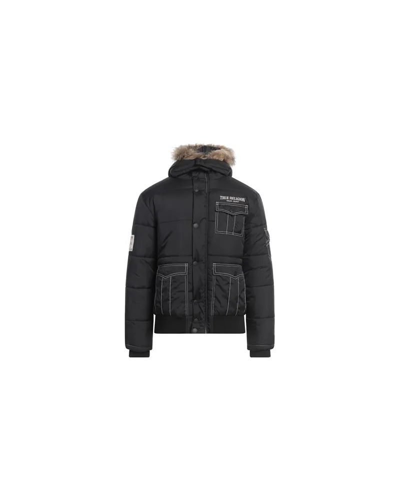 True Religion JACKEN & MÄNTEL - Pufferjacken & Daunenjackenauf YOOX.COM Schwarz