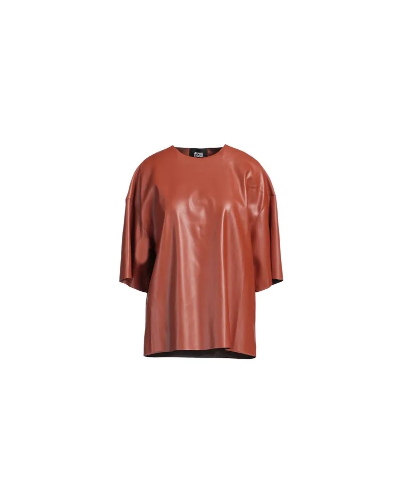 Alpha Studio TOPS - Topsauf YOOX.COM Rostrot
