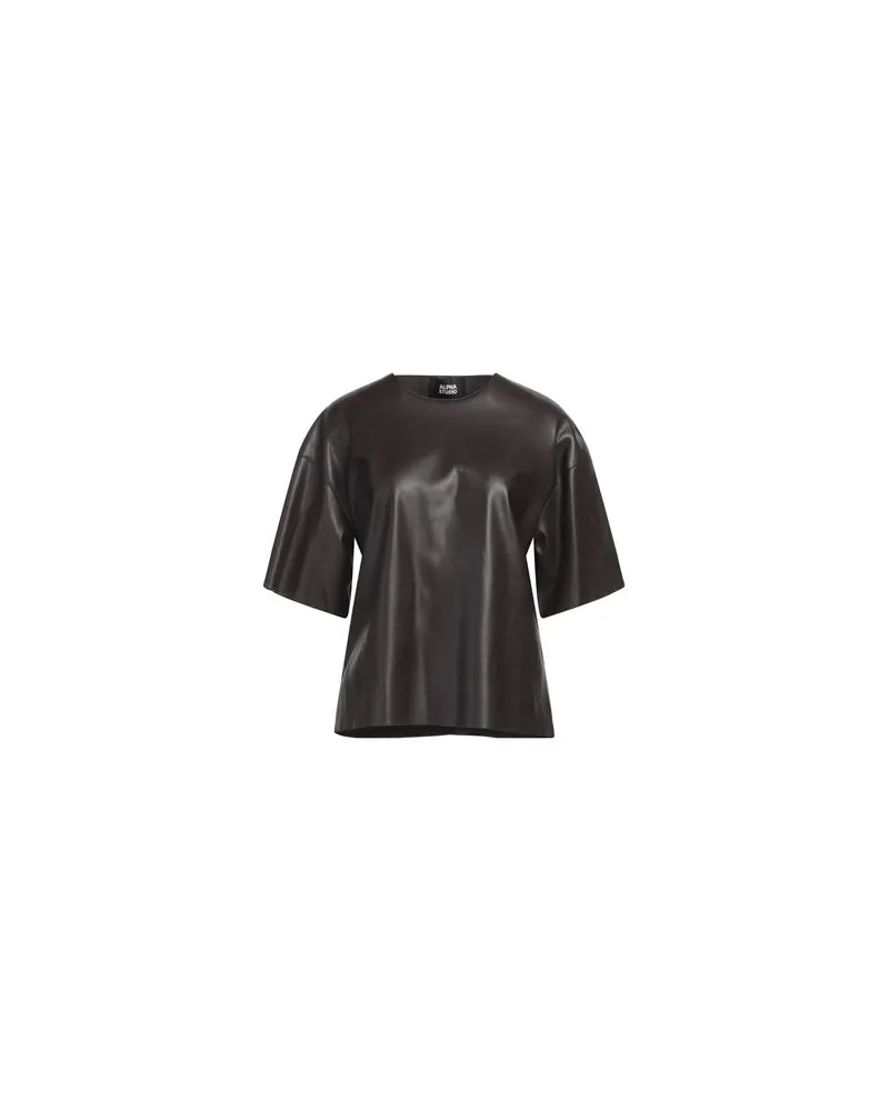 Alpha Studio TOPS - Topsauf YOOX.COM Dunkelbraun