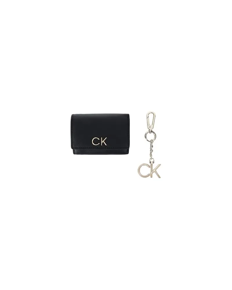 Calvin Klein TRIFOLD XXS + KEYFOB   - Kleinlederwaren - Brieftaschenauf YOOX.COM Schwarz