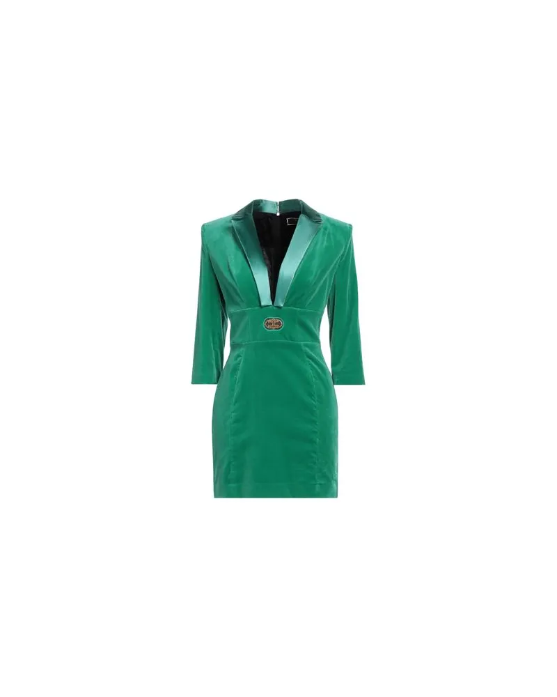 Elisabetta Franchi KLEIDER - Mini-Kleiderauf YOOX.COM Smaragdgrün