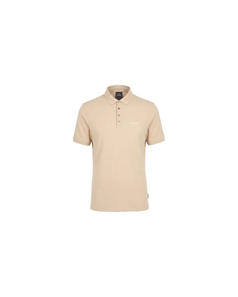 Armani Exchange TOPS - Poloshirtsauf YOOX.COM Beige