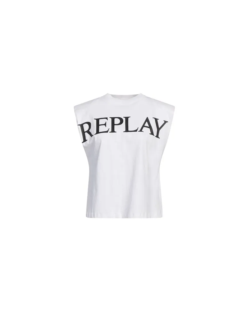 Replay TOPS - T-shirtsauf YOOX.COM Weiß