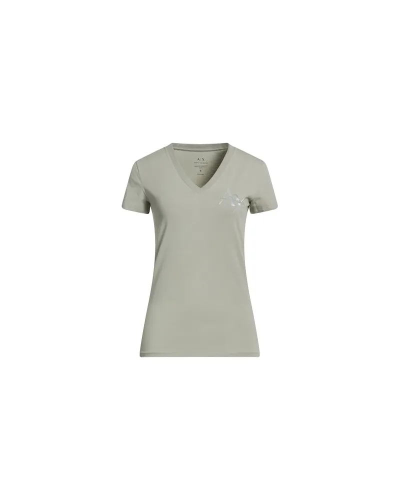 Armani Exchange TOPS - T-shirtsauf YOOX.COM Salbeigrün