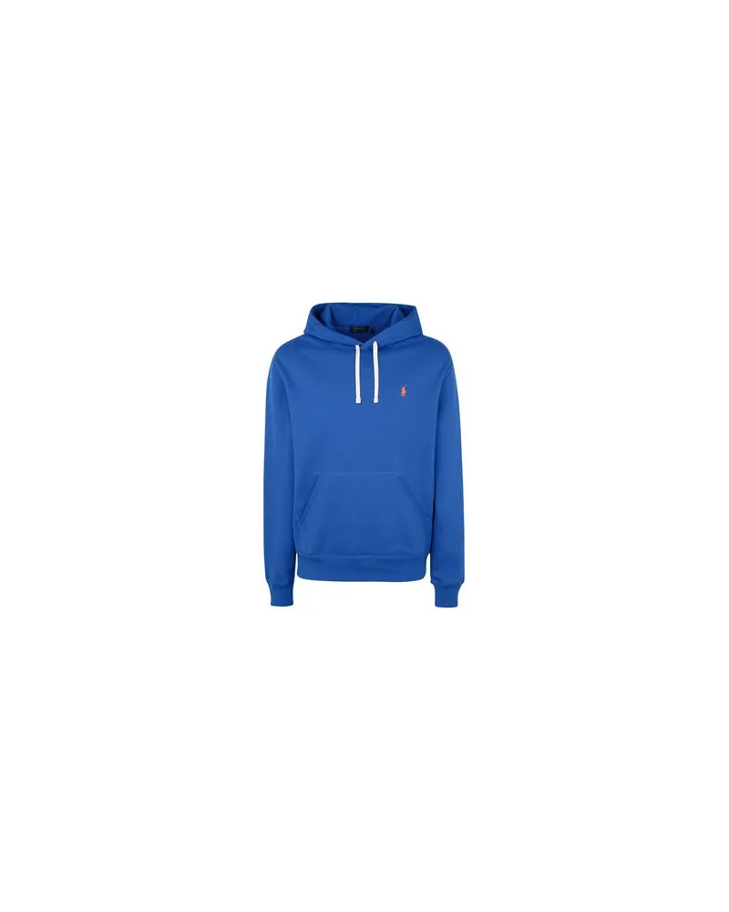 Ralph Lauren Cotton Blend Fleece Athleltic Hoodie	 - TOPS - Sweatshirtsauf YOOX.COM Königsblau