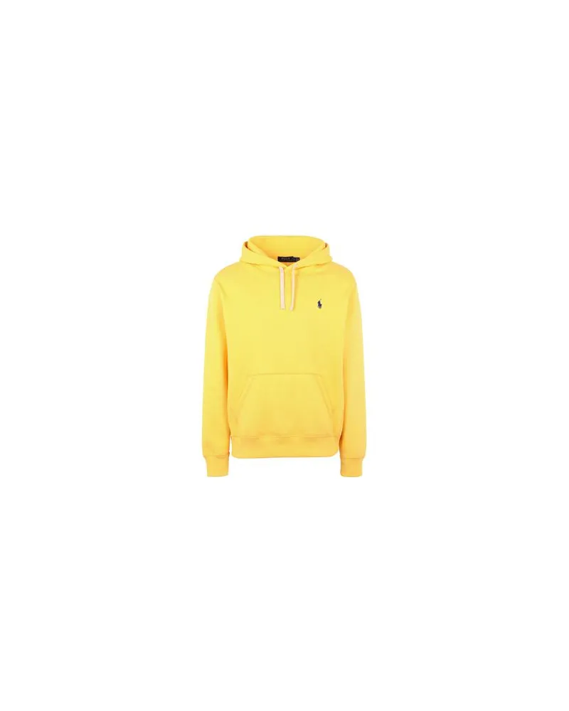Ralph Lauren Cotton Blend Fleece Athleltic Hoodie	 - TOPS - Sweatshirtsauf YOOX.COM Gelb
